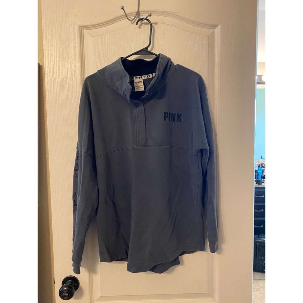 Pink by VS gray pullover sweater